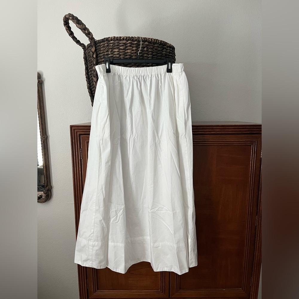 Quince White Maxi Skirt